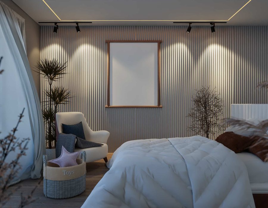 A bedroom scheme drawn in 2022