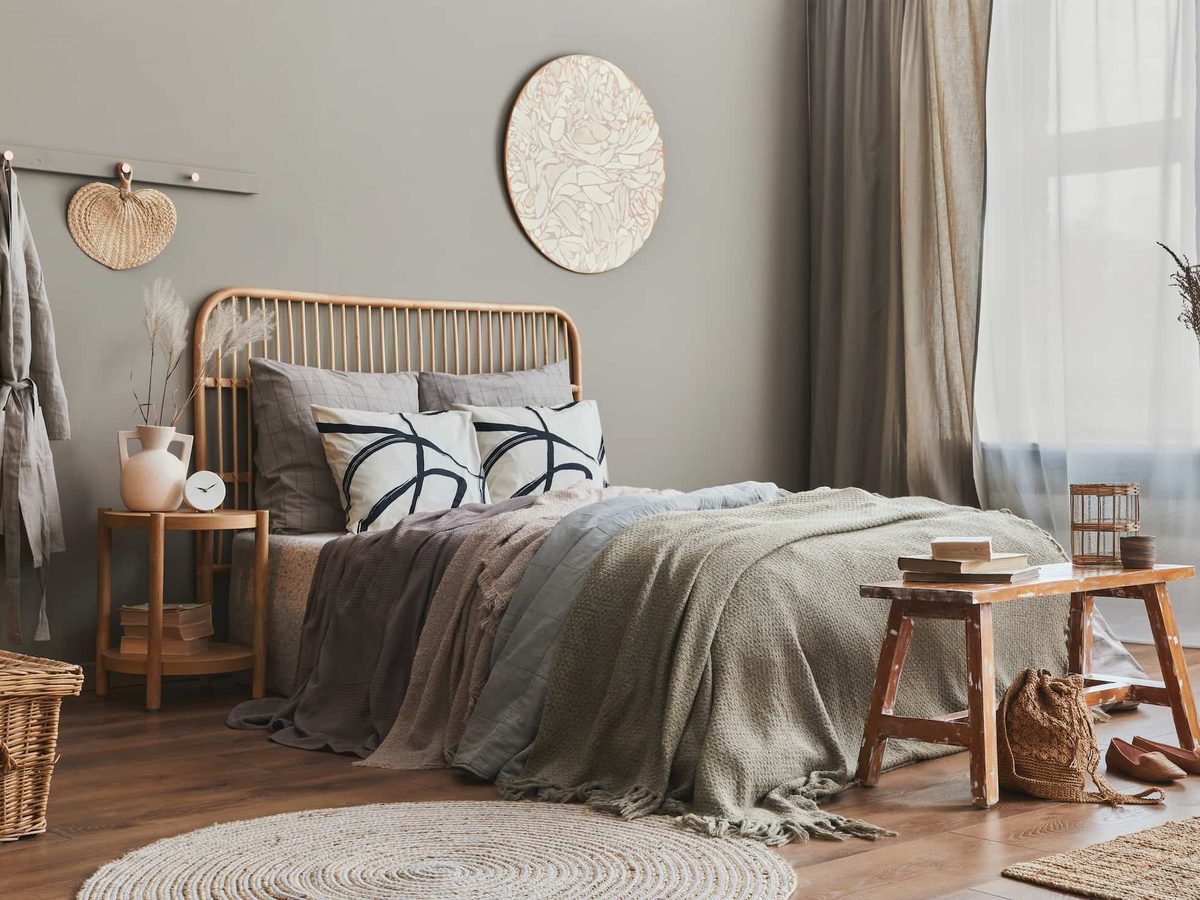 Bedroom scheme in a Sellwood house