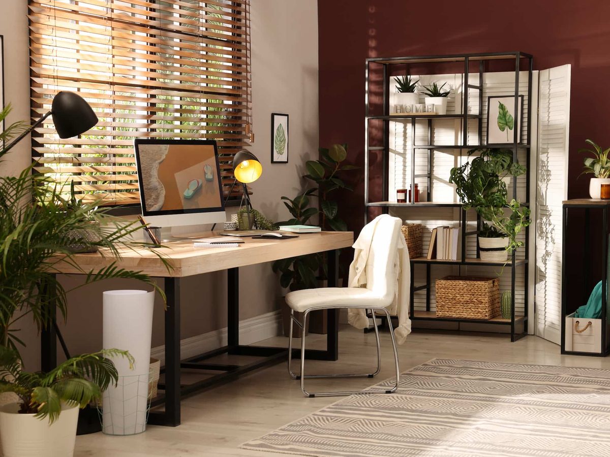 Rose City corner home office